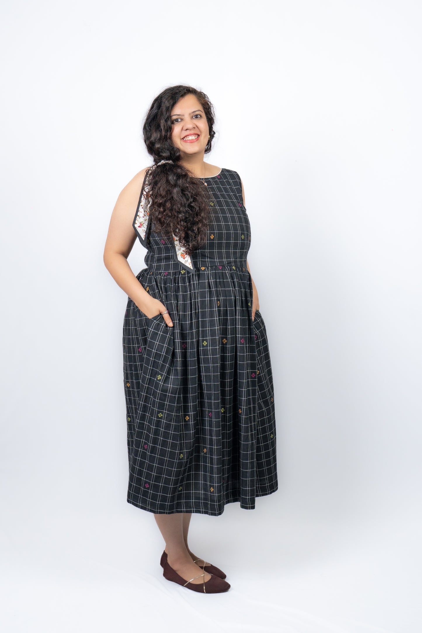 Kasthuri Jamdani Dress