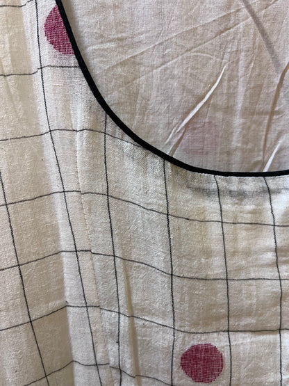 Dhavala Chowka Jamdani Dress