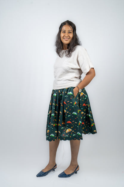 Varsha Scallop Skirt